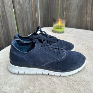 VIONIC Taylor Navy Blue Suede Sneakers Walking Comfort Shoe Women’s Size 9